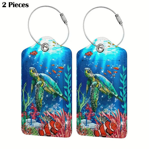 Sea Turtles luggage tags (2) pack