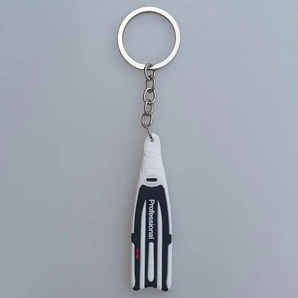 Scuba Diving Fin Key Chain - Proud diver key chain