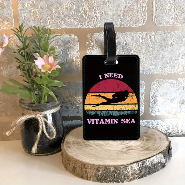 Underwater diver luggage tags (1) Vitamin Sea